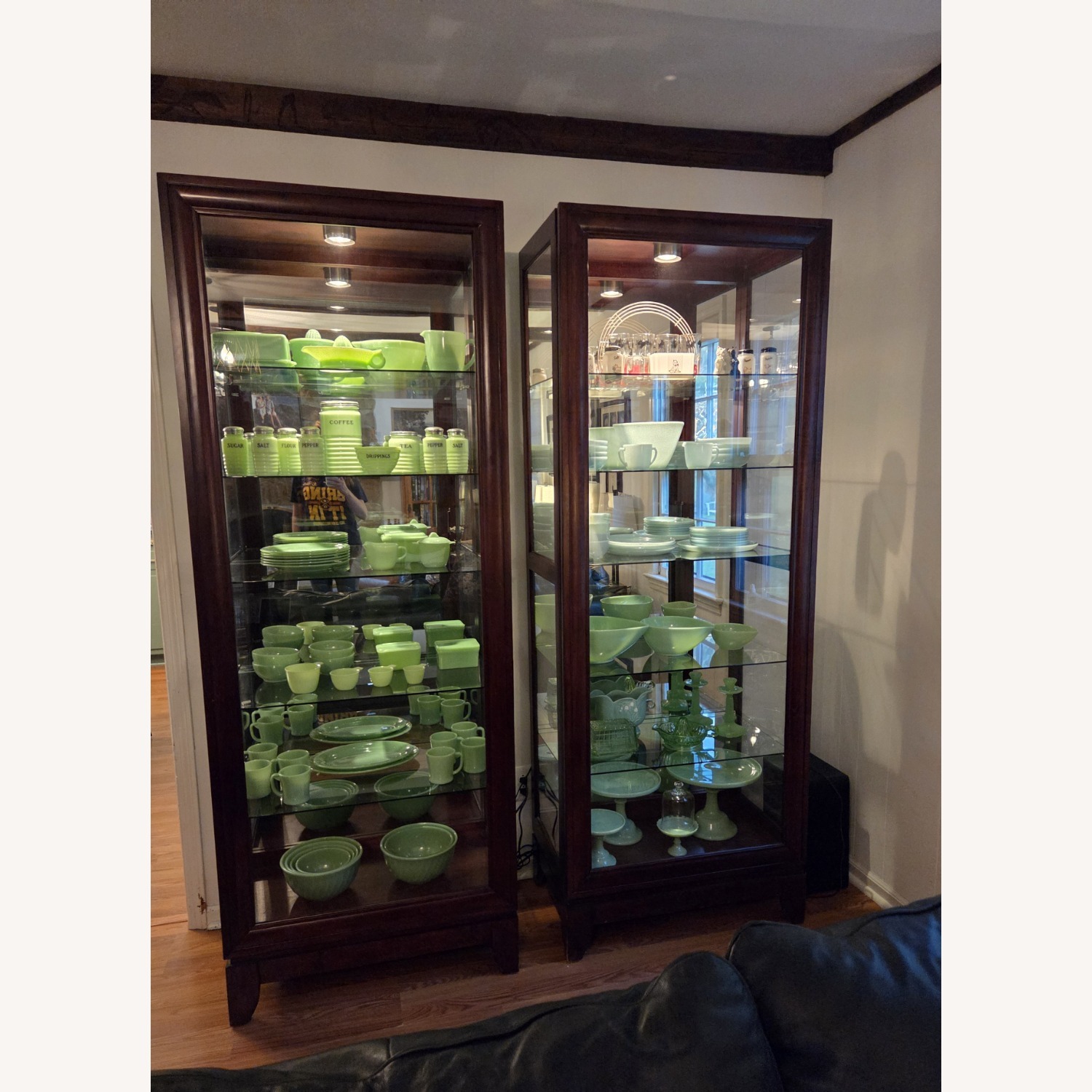 Curio/Display Cabinets Wood and Glass - image-4