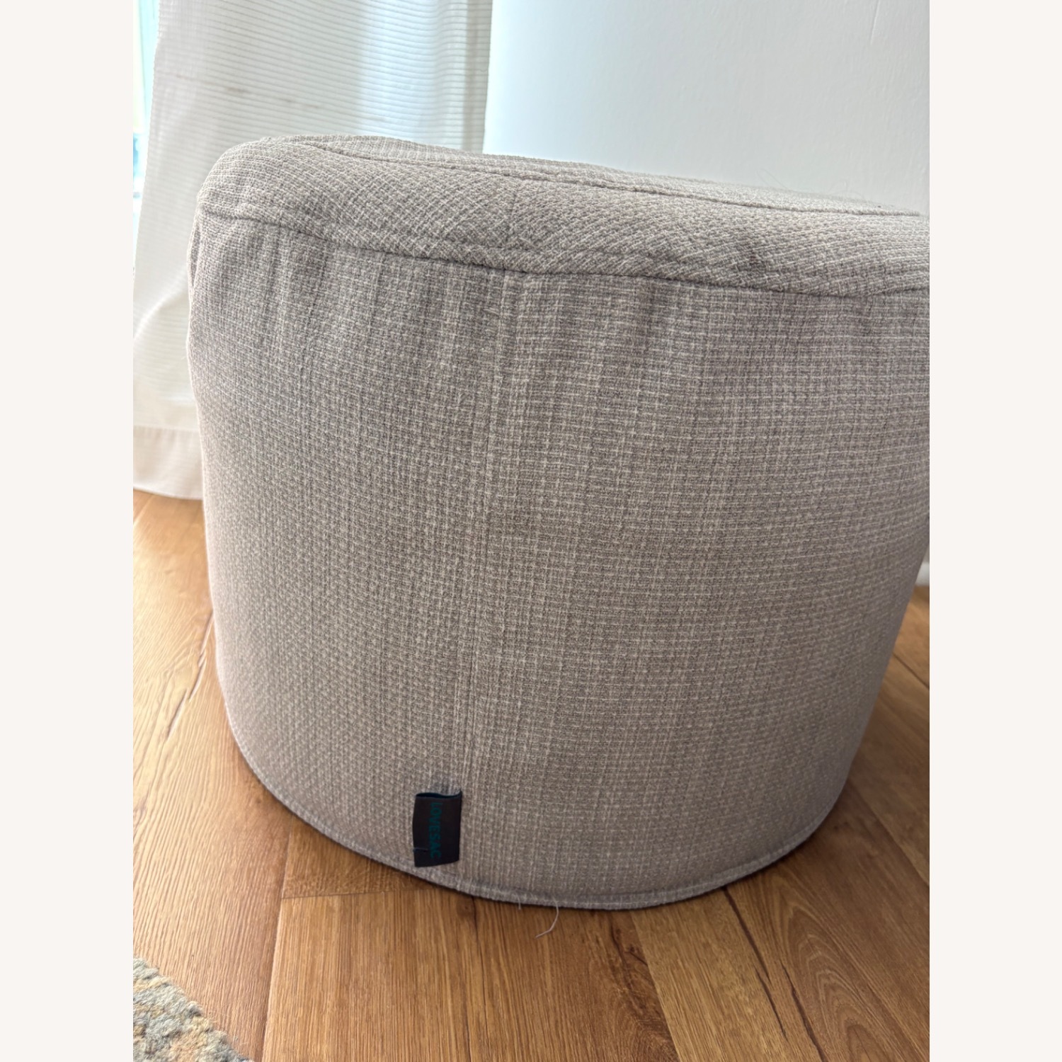 LoveSac Light Gray Fabric beanbag lounger - image-2