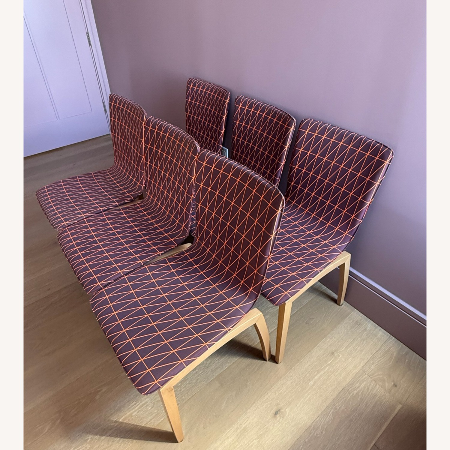 Ligne Roset Dining Chairs (Custom Fabric) (6) - image-6