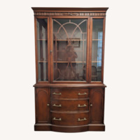 Dark Brown Wood Wall Unit