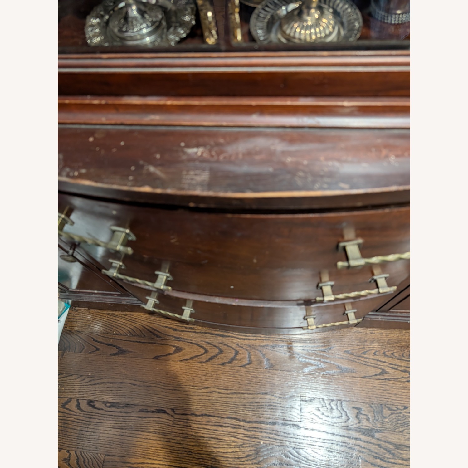 Dark Brown Wood Wall Unit - image-4