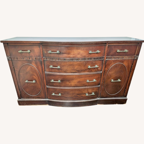 Used Vintage/Antique Dark Brown Wood Sideboard for sale on AptDeco