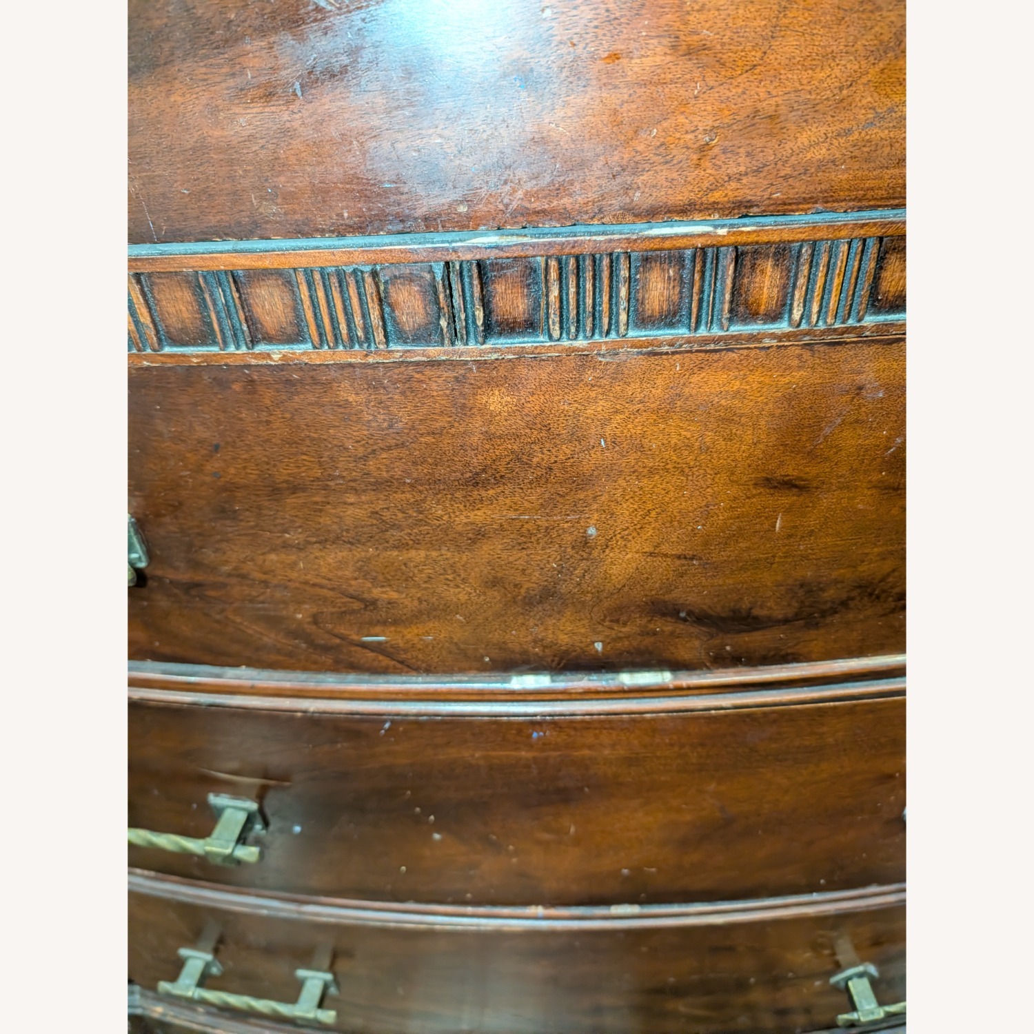 Vintage/Antique Dark Brown Wood Sideboard - image-2