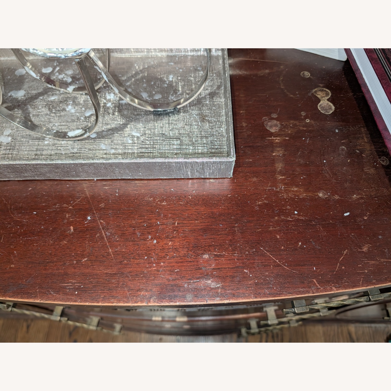 Vintage/Antique Dark Brown Wood Sideboard - image-3