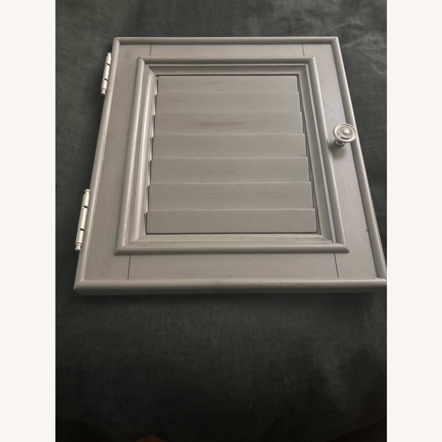 Solid Wood Gray Dresser + Mirror - image-3