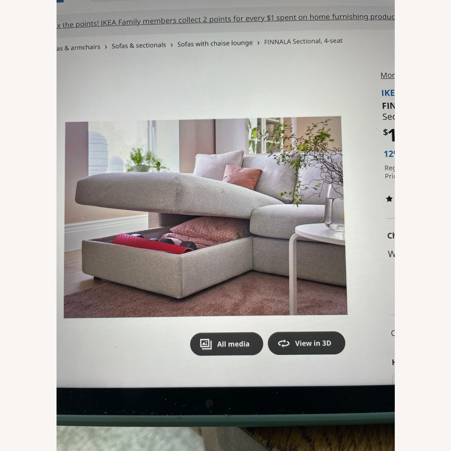 IKEA Finnala 3+ Piece Sectional - image-7