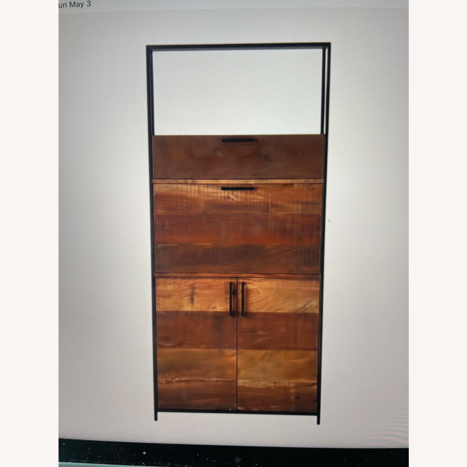 Crate & Barrel Clive Bar Cabinet - image-5