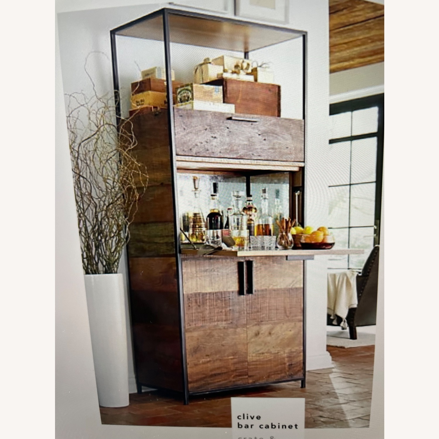 Crate & Barrel Clive Bar Cabinet - image-6
