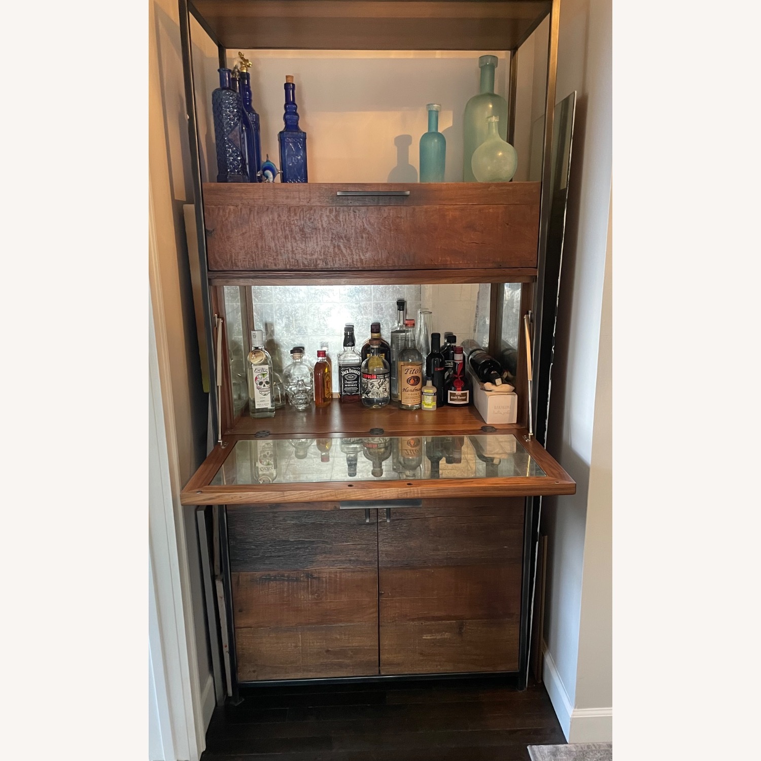Crate & Barrel Clive Bar Cabinet - image-3