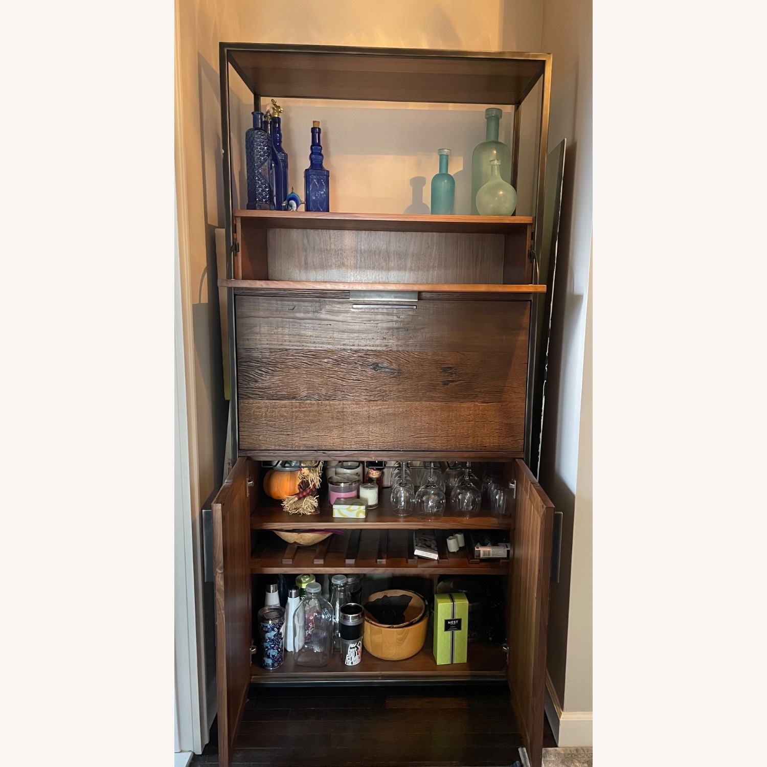 Crate & Barrel Clive Bar Cabinet - image-2