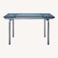 Modern Glass Dining Table-Extendable