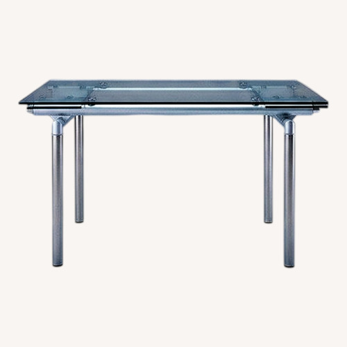 Used Modern Glass Dining Table-Extendable for sale on AptDeco