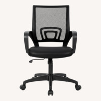 Black Plastic ergonomic Office Chair