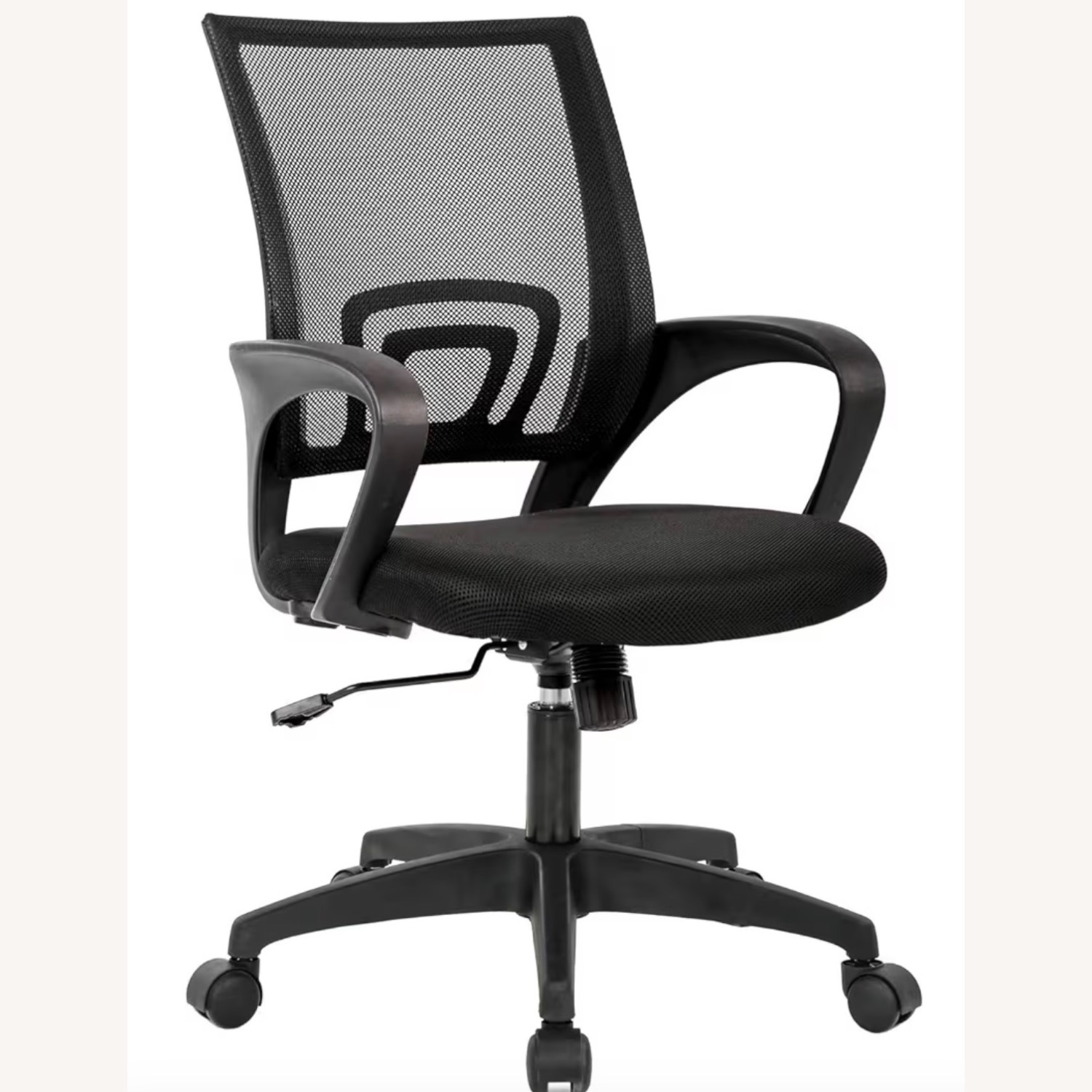 Black Plastic ergonomic Office Chair - image-3