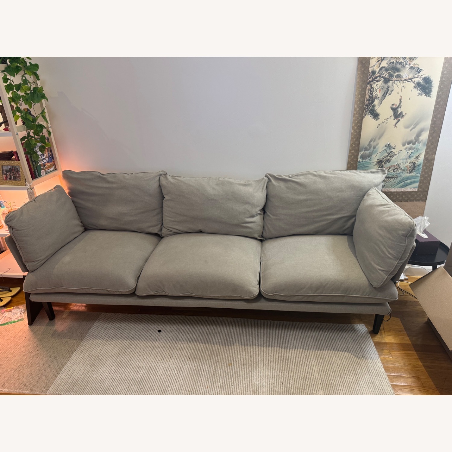 Floyd Sofa 1.0 Light Gray Fabric 3+ Seater Sofa - image-1