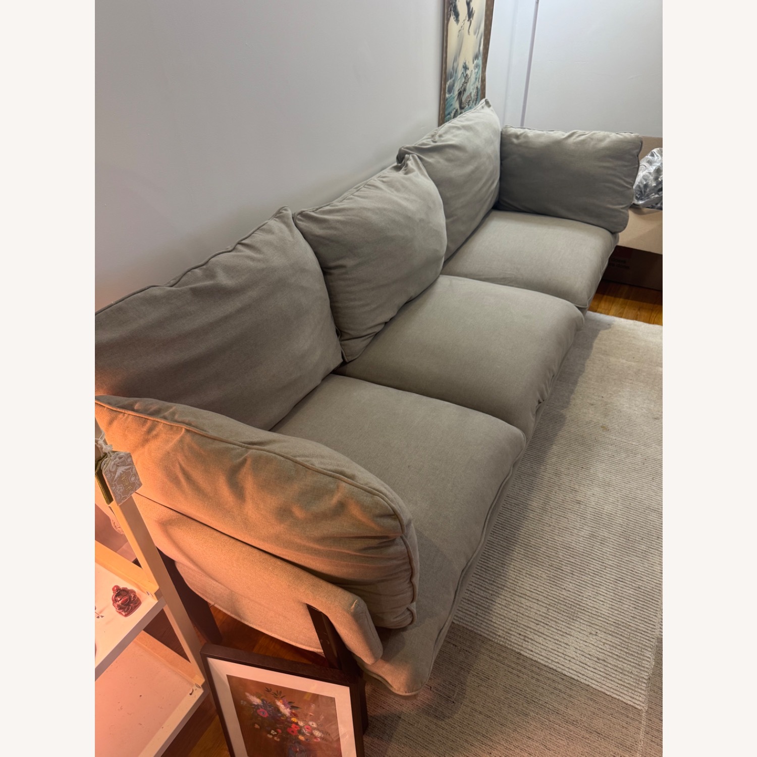 Floyd Sofa 1.0 Light Gray Fabric 3+ Seater Sofa - image-4
