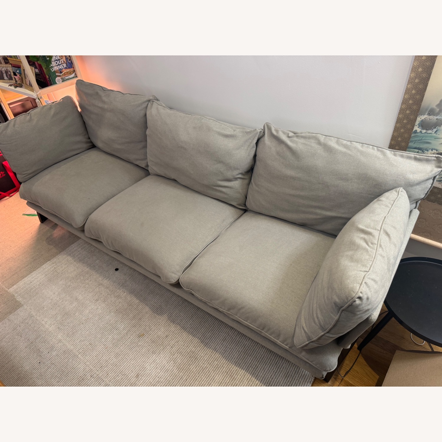 Floyd Sofa 1.0 Light Gray Fabric 3+ Seater Sofa - image-3