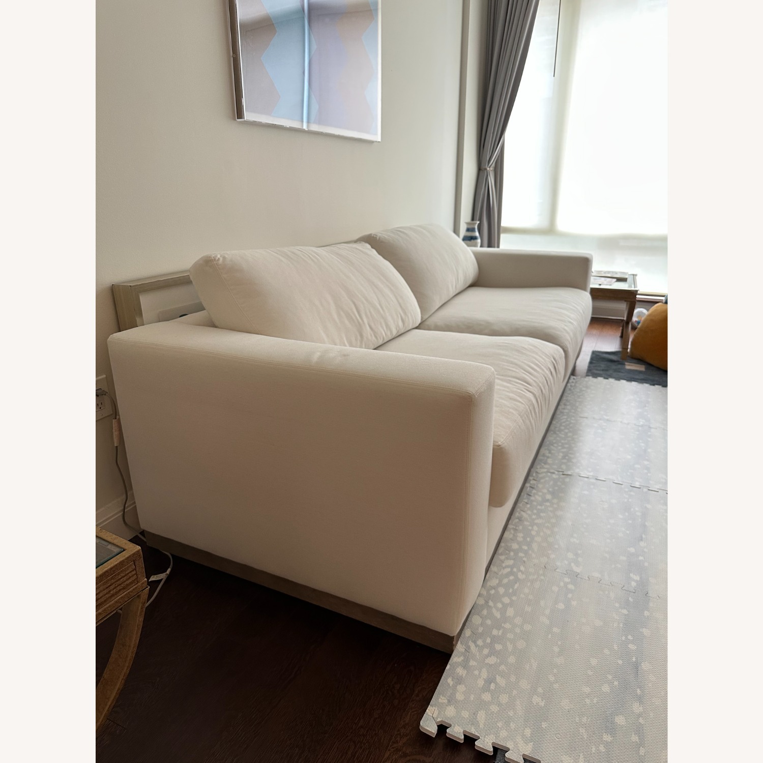 Pottery Barn Carmel Square Arm Upholstered Grand Sofa 98"  - image-3