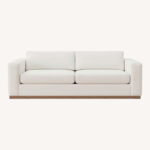 Used Pottery Barn Carmel Square Arm Upholstered Grand Sofa 98"  for sale on AptDeco