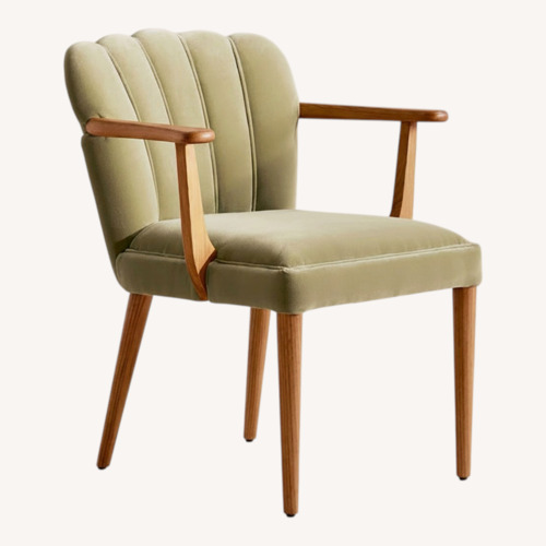 Used Soho Home Mae Green Velvet Dining Chair for sale on AptDeco