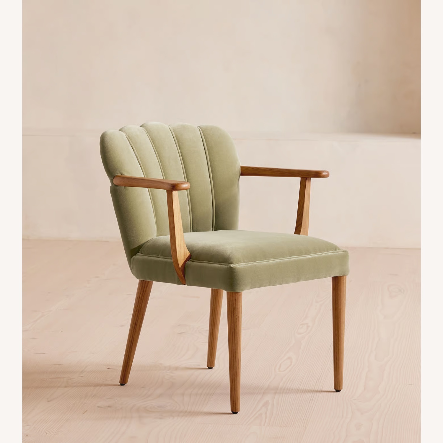 Soho Home Mae Green Velvet Dining Chair - image-6
