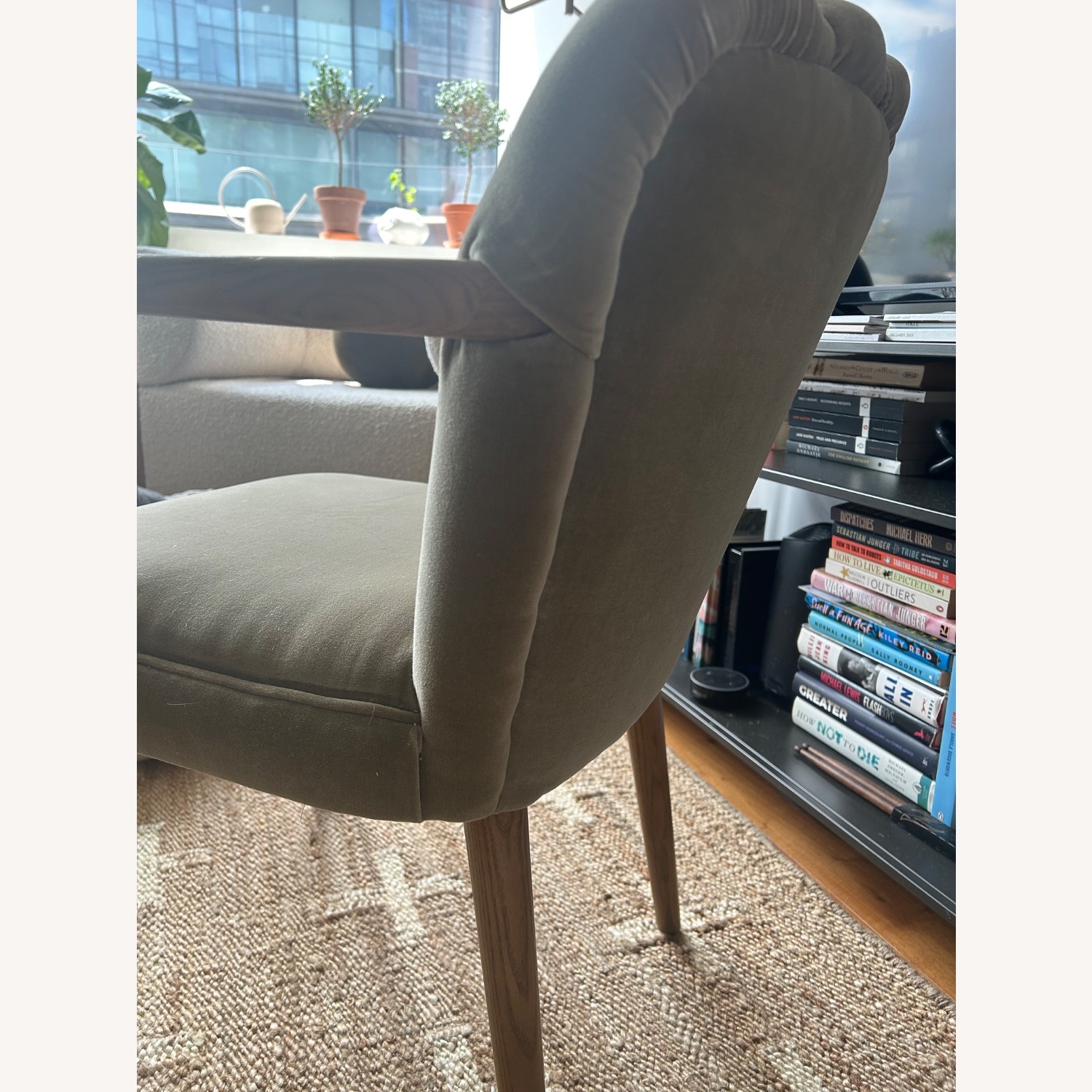 Soho Home Mae Green Velvet Dining Chair - image-5