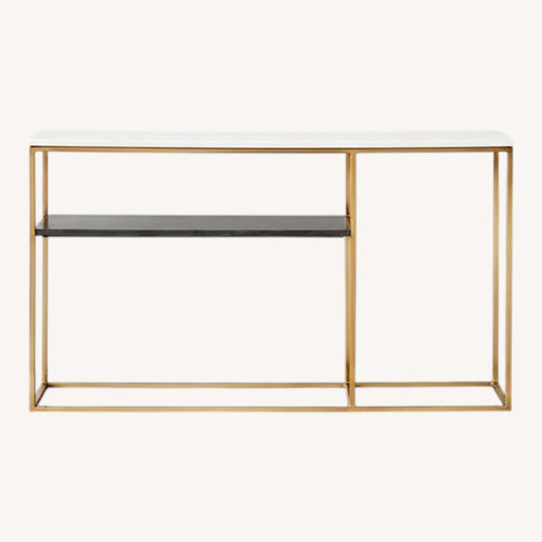 Used CB2 2-Tone Marble Sideboard for sale on AptDeco