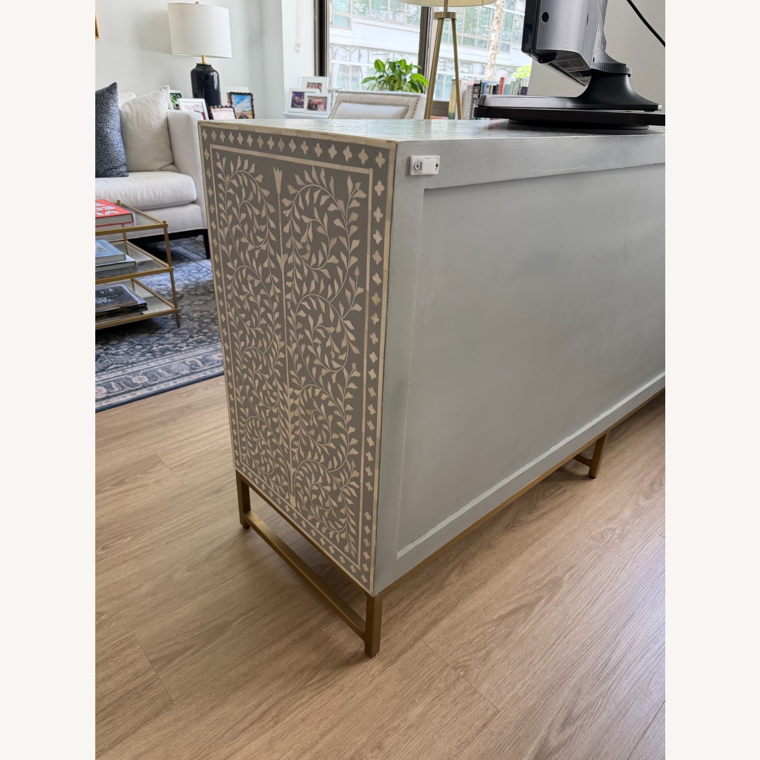 Anthropologie Scroll Vine Inlay Six-Drawer Dresser - image-2