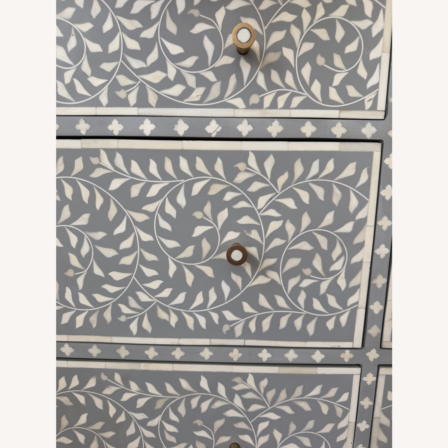 Anthropologie Scroll Vine Inlay Six-Drawer Dresser - image-4