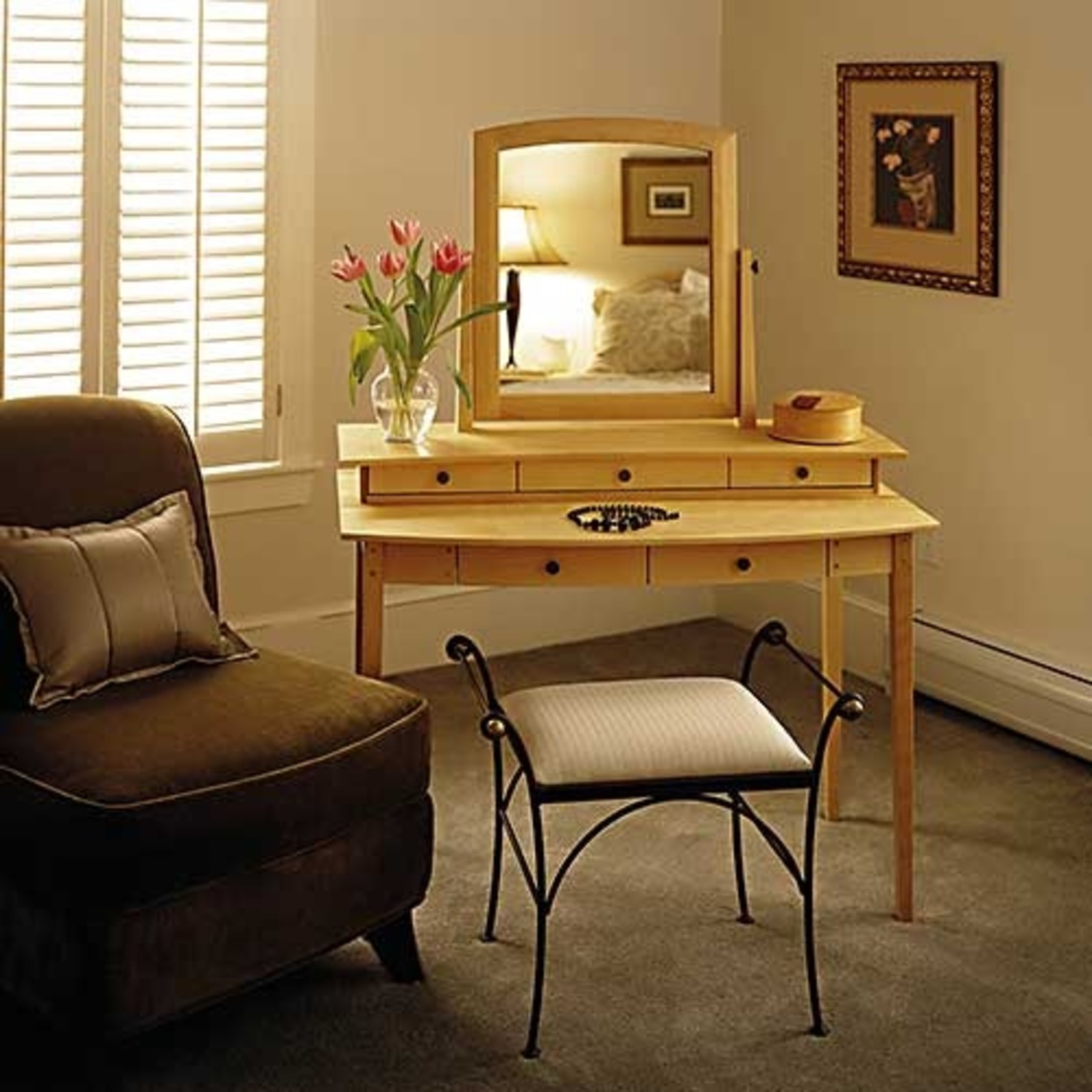 Chelsea Dressing Table & Stool - image-3