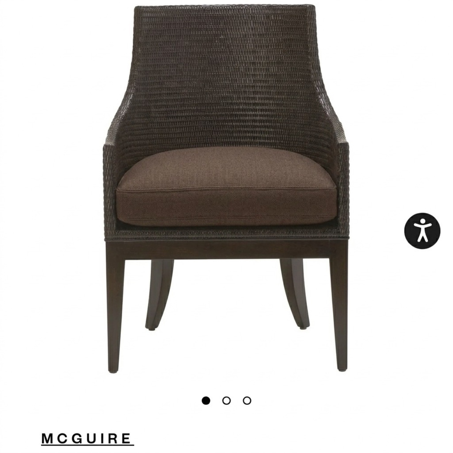 Dark Brown Accent Chairs - image-1