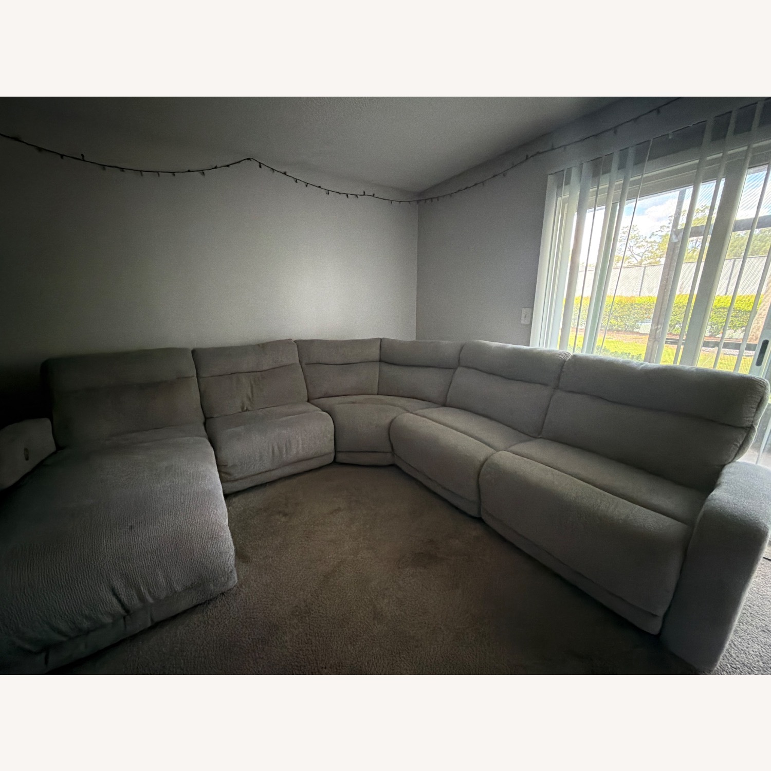 Colleyville Natural Fabric 3+ Seater Sofa - image-2