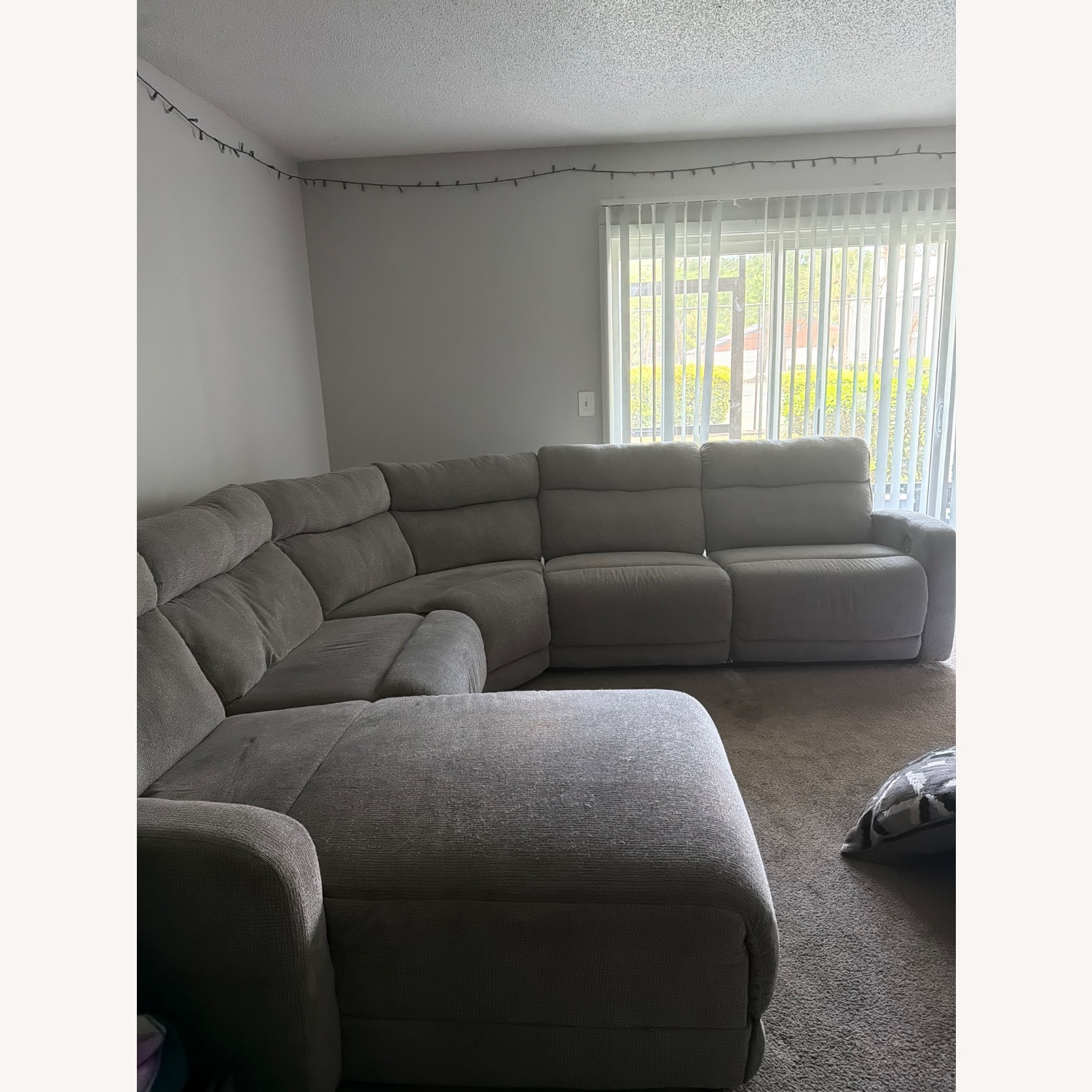 Colleyville Natural Fabric 3+ Seater Sofa - image-3