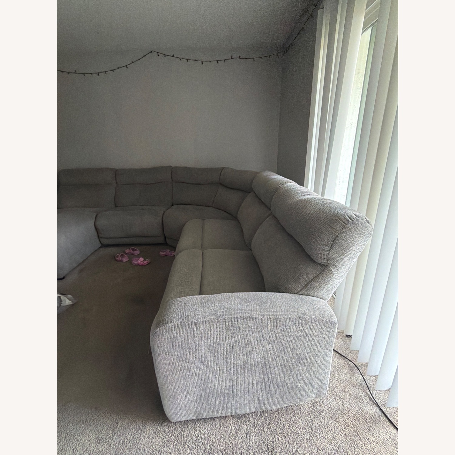 Colleyville Natural Fabric 3+ Seater Sofa - image-1