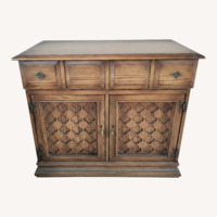 Vintage/Antique Dark Brown Wood Chest