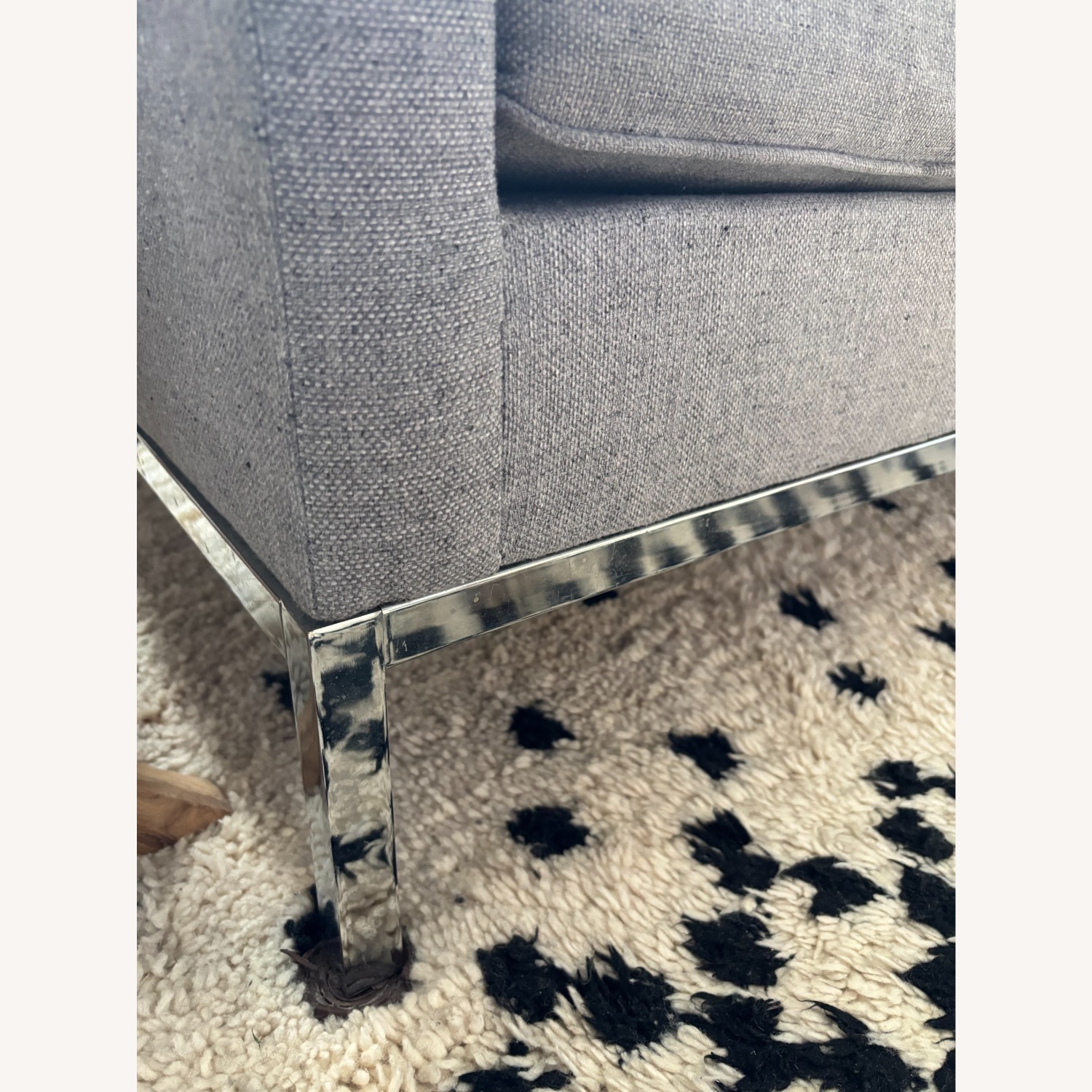 Florence Knoll Replica Two Seater Sofa Light Gray - image-5