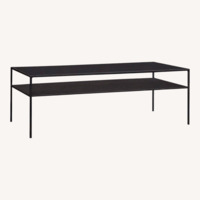 Room & Board Stainless Steel Coffee & Side Table Set