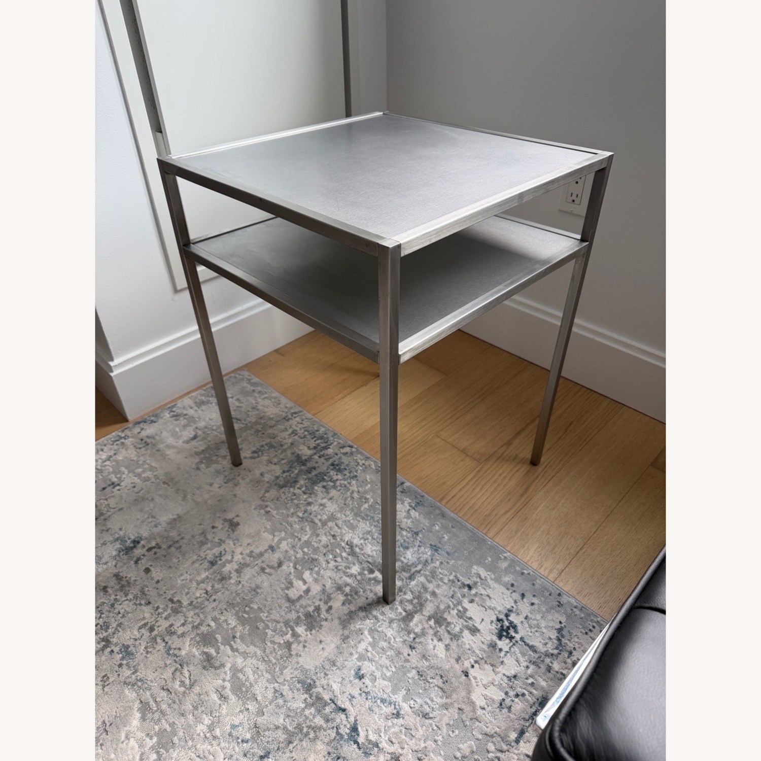 Room & Board Stainless Steel Coffee & Side Table Set - image-4