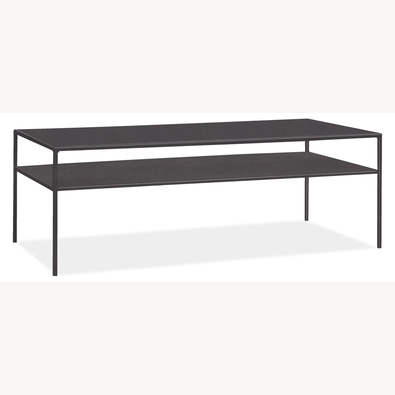 Room & Board Stainless Steel Coffee & Side Table Set - image-8