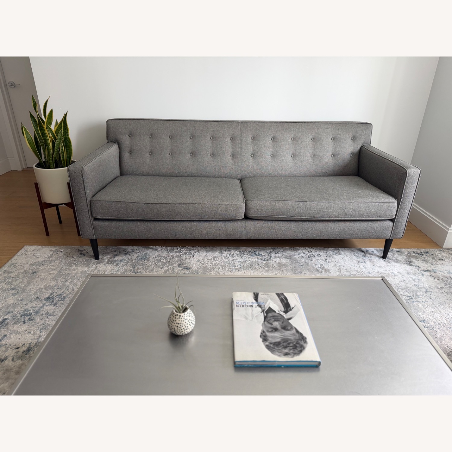 Room & Board Stainless Steel Coffee & Side Table Set - image-7