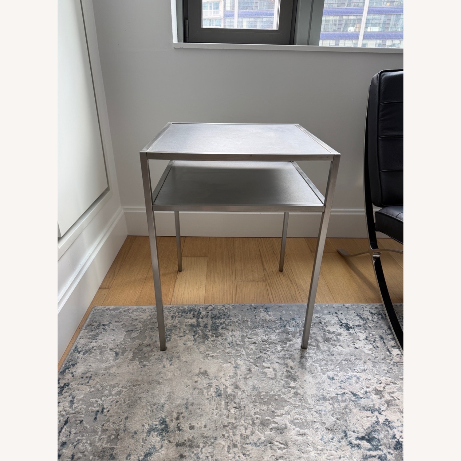 Room & Board Stainless Steel Coffee & Side Table Set - image-5