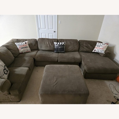 Used Ashley Furniture Dark Brown 3+ Piece Sectional for sale on AptDeco