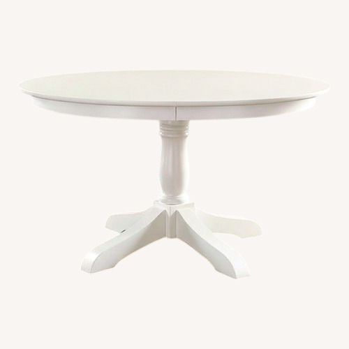 Used Pottery Barn White Wood Dining Table for sale on AptDeco