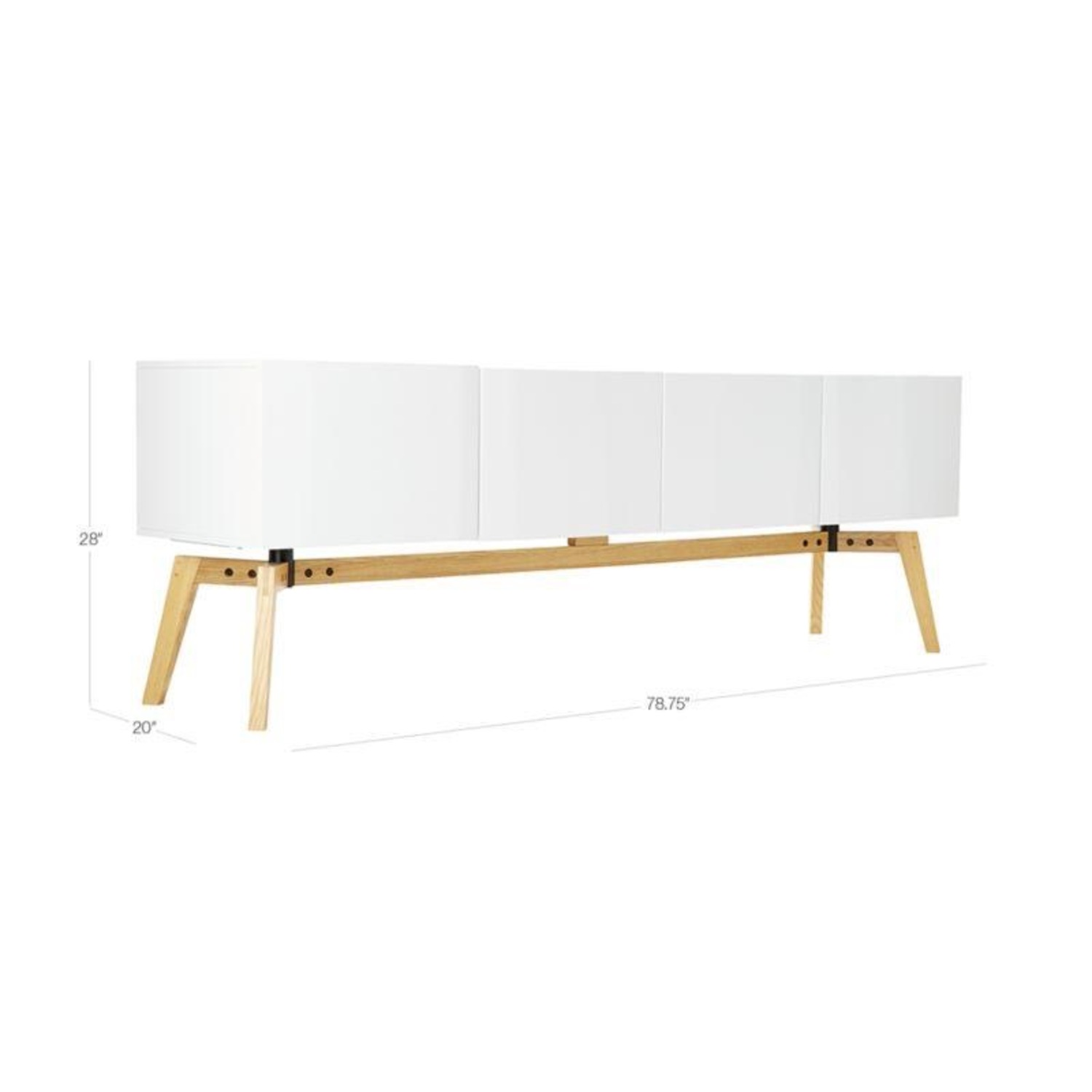 CB2 Alba Large White Lacquer Credenza - image-4
