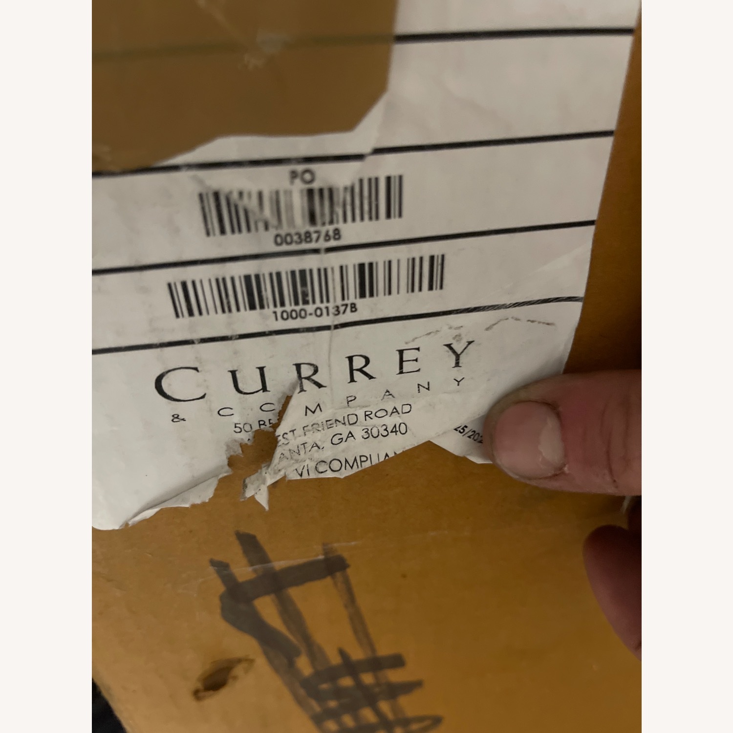 Currey and Company White Glass Wall Mirror - image-3