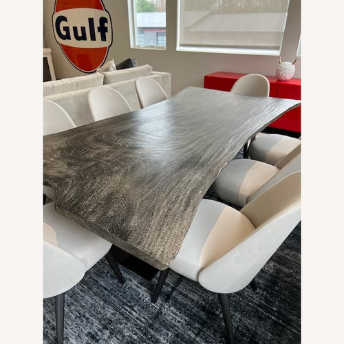 Used Brown/Grey Wood Dining Table for sale on AptDeco