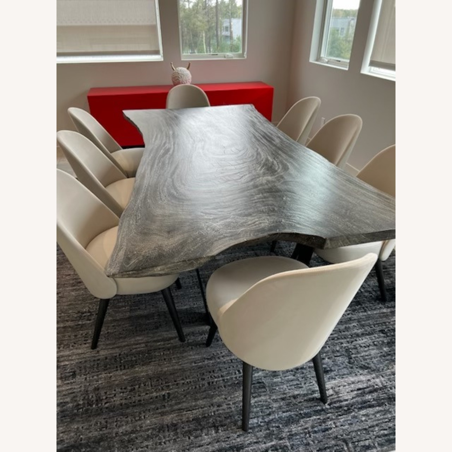 Brown/Grey Wood Dining Table - image-4