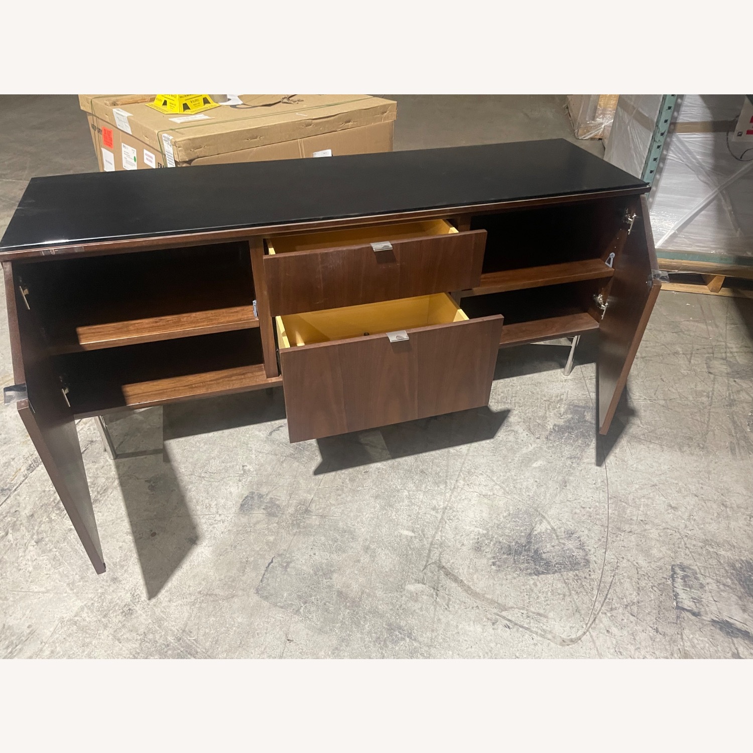 Four Hands Dark Brown Wood Sideboard - image-6