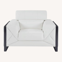 White Leather Armchair