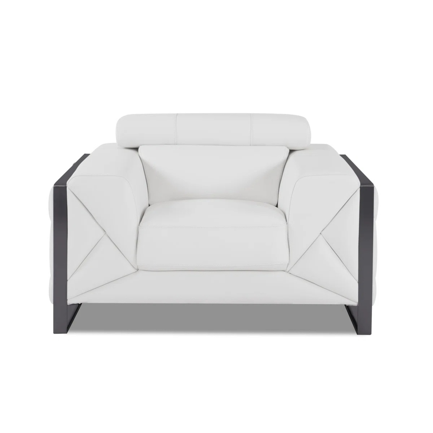 White Leather Armchair - image-6